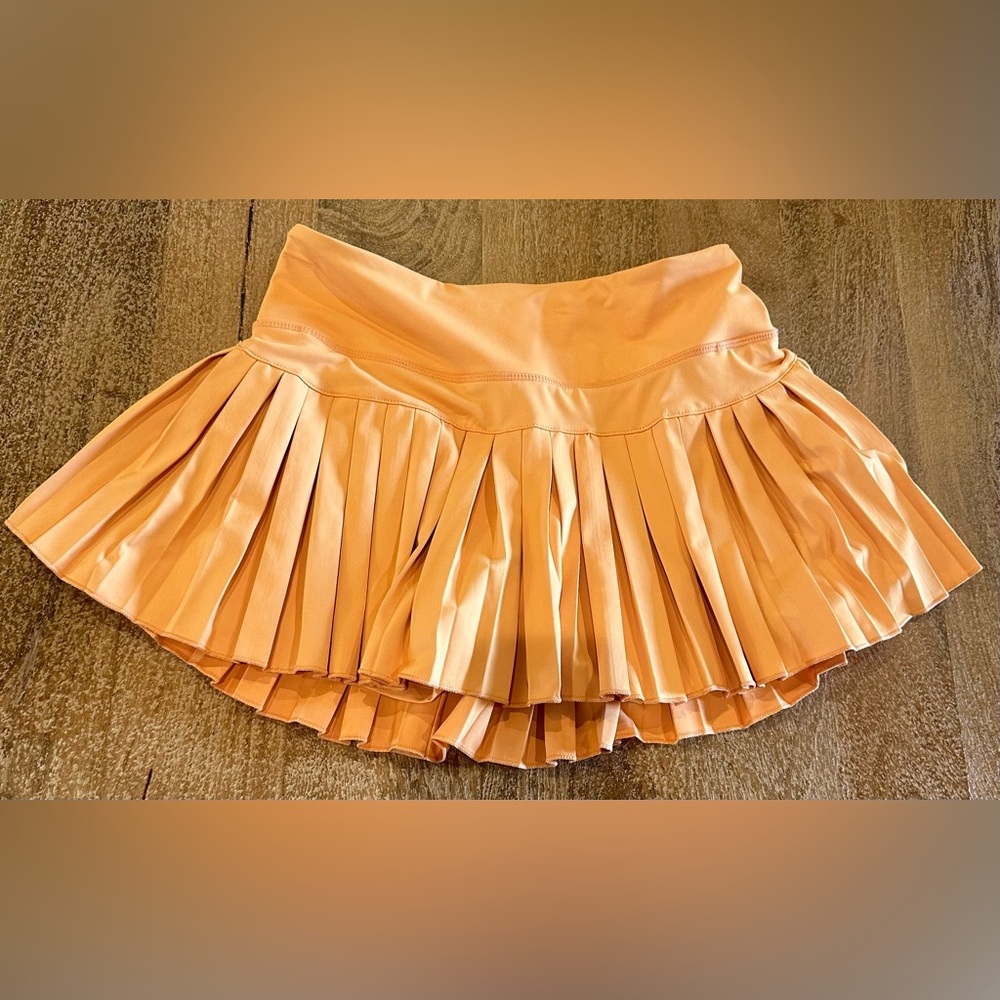 orange gold hinge skirt